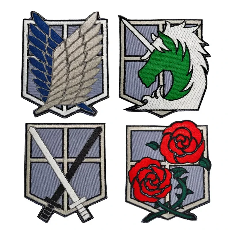Velcro Sew On - Attack on Titan Anime Embroidery Patch