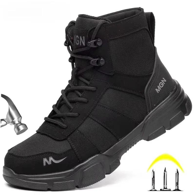 Sewing Cloth - Work Boots Indestructible Men's Safety Shoes