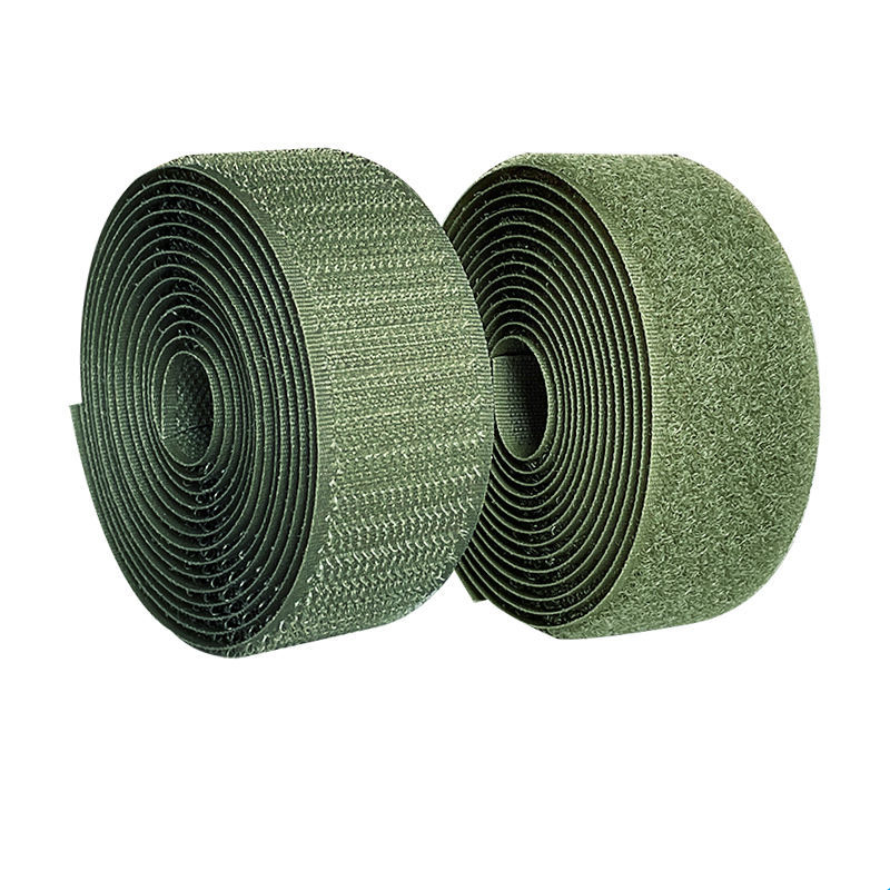 Velcro Sew On - 50/100mm Width Army Green Hook Loop
