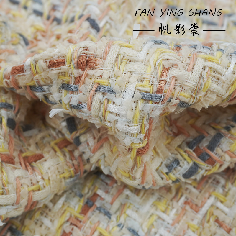 Sewing Tweed - 2026 New Fashion White Gray Orange