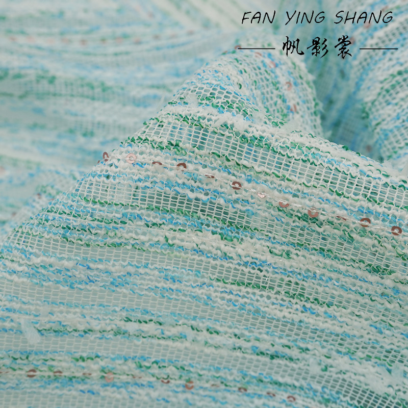 Fresh Style Blue Green Stripe  - Sewing Tweed review and price