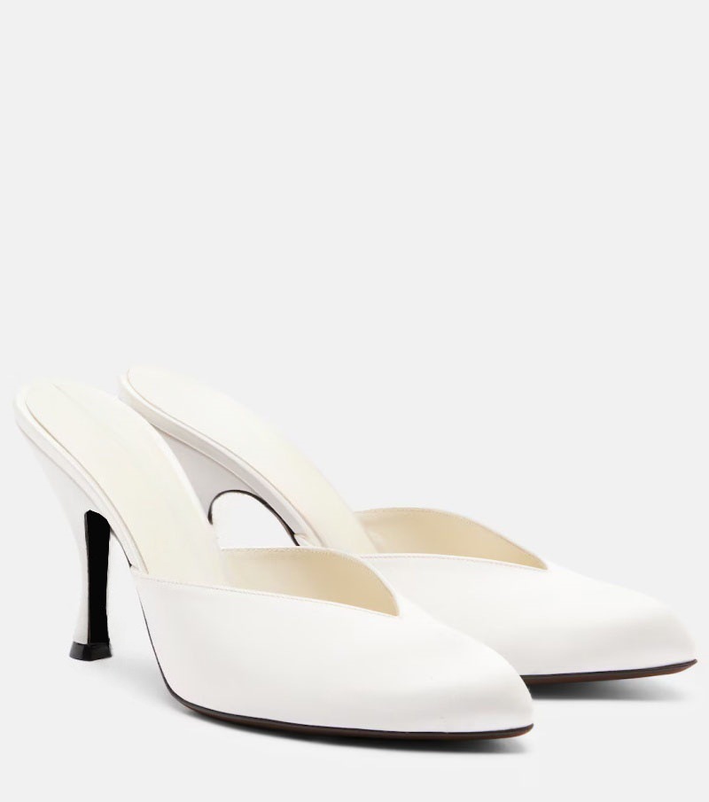 New Women Satin Mule Heels V C - Sewing New review and price