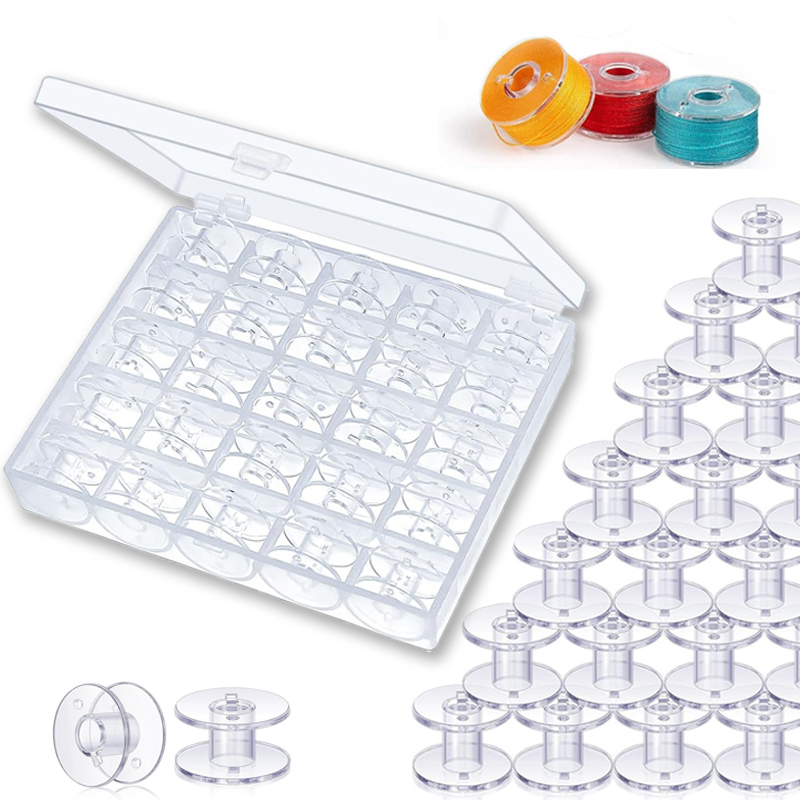 25pcs Home Sewing Machine Bott - Bobbin Organizer Box review and price
