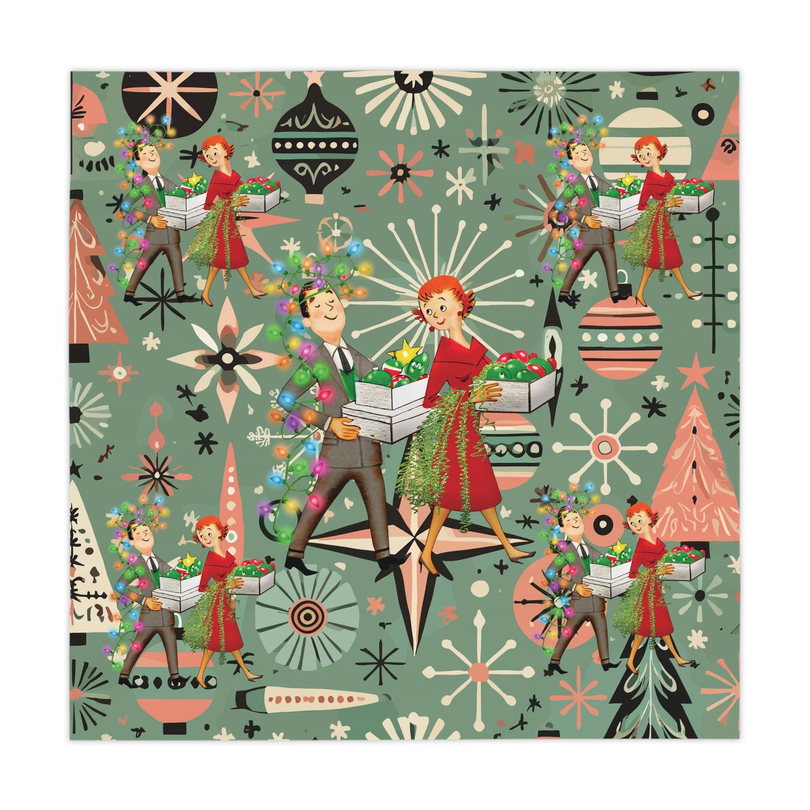 Retro 1950s Kitsch Christmas S - Century Textile & Sewing Supply Online Shopping review and price
