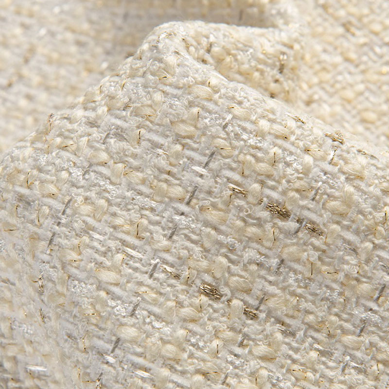 Beige Color and Gold Wire Yarn - Sewing Tweed review and price