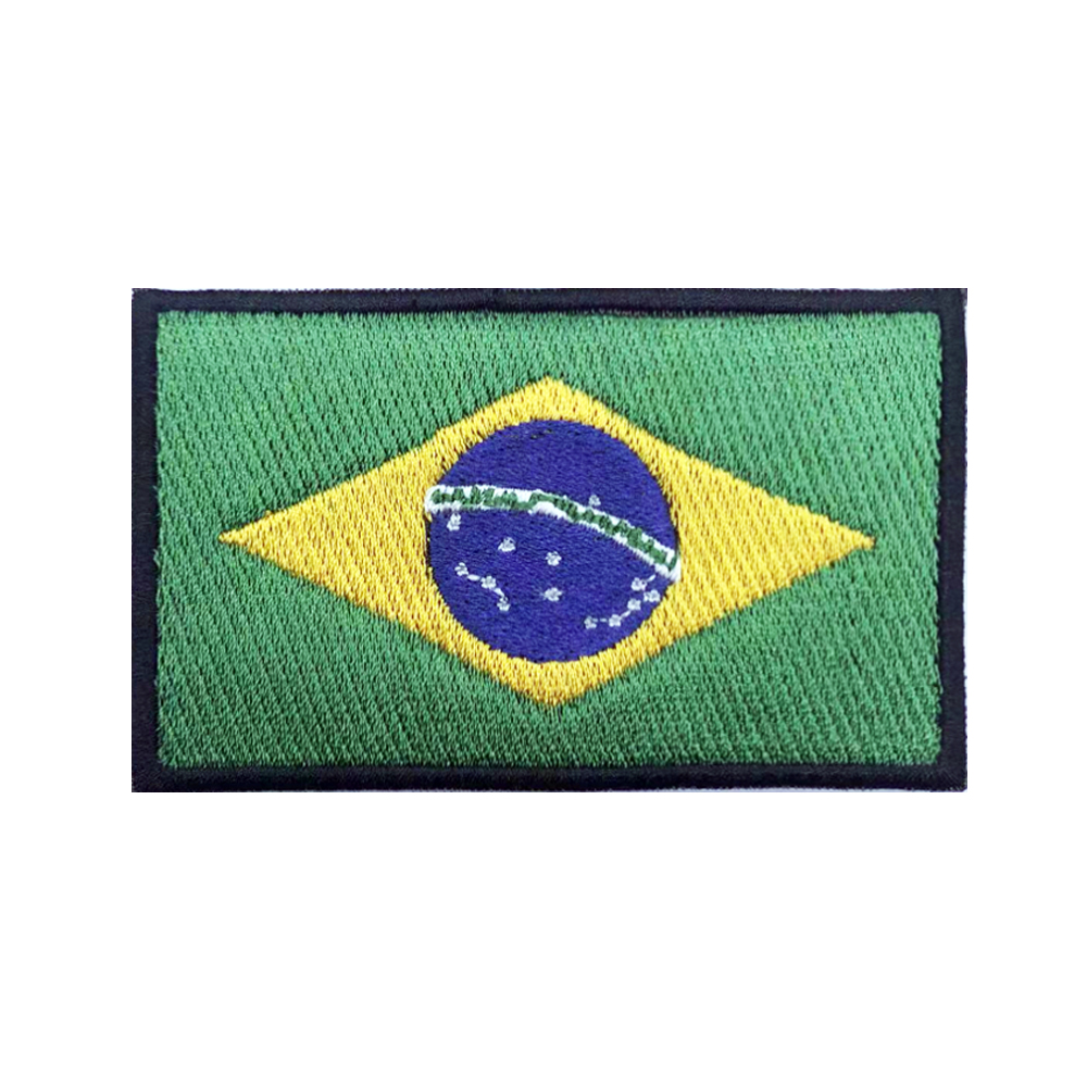 Brazilian flag Brazil Patches  - Velcro Sew On review and price