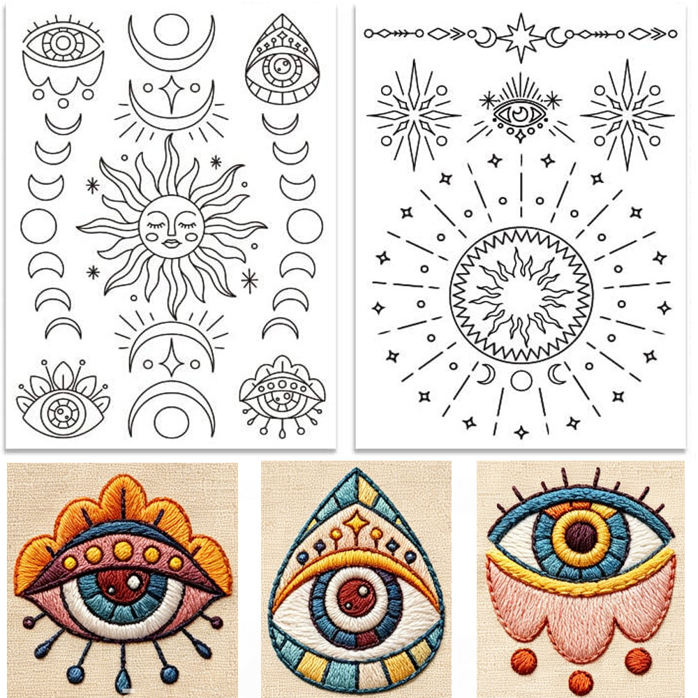 Stick And Stitch Mystical Sun  - Textile Sewing Patterns review and price