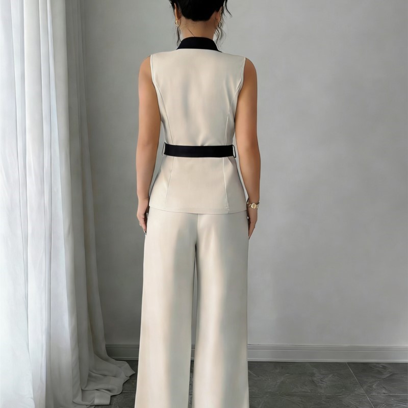 Vest Suit Women Wide Leg Pants - Sewing Vest review and price
