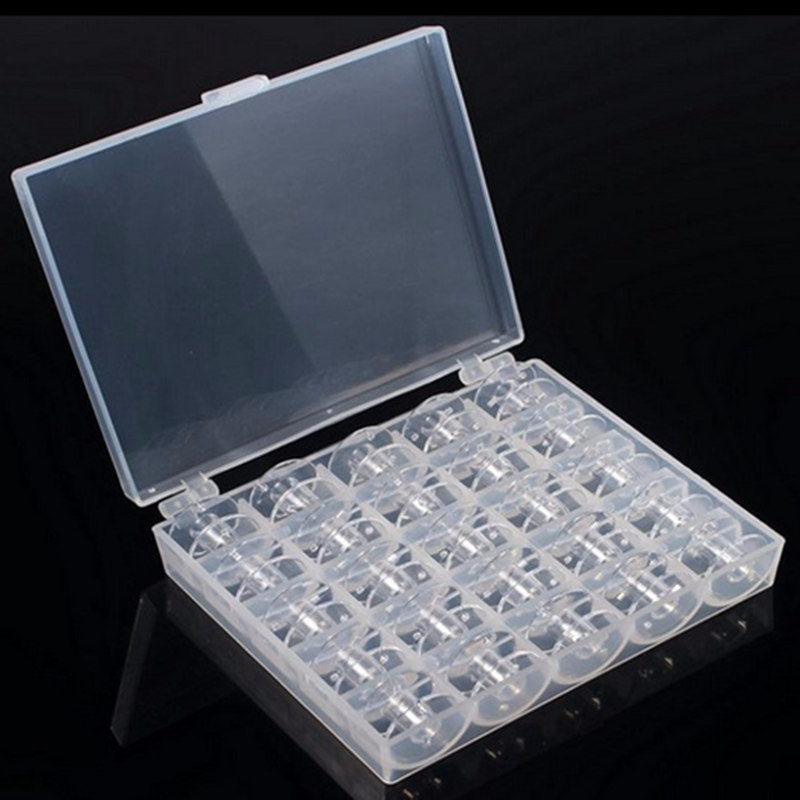 1PC 25 Slots Plastic Bobbin St - Bobbin Organizer Box review and price