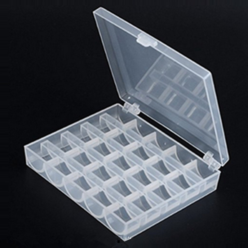 1PC 25 Slots Plastic Bobbin St - Bobbin Organizer Box review and price