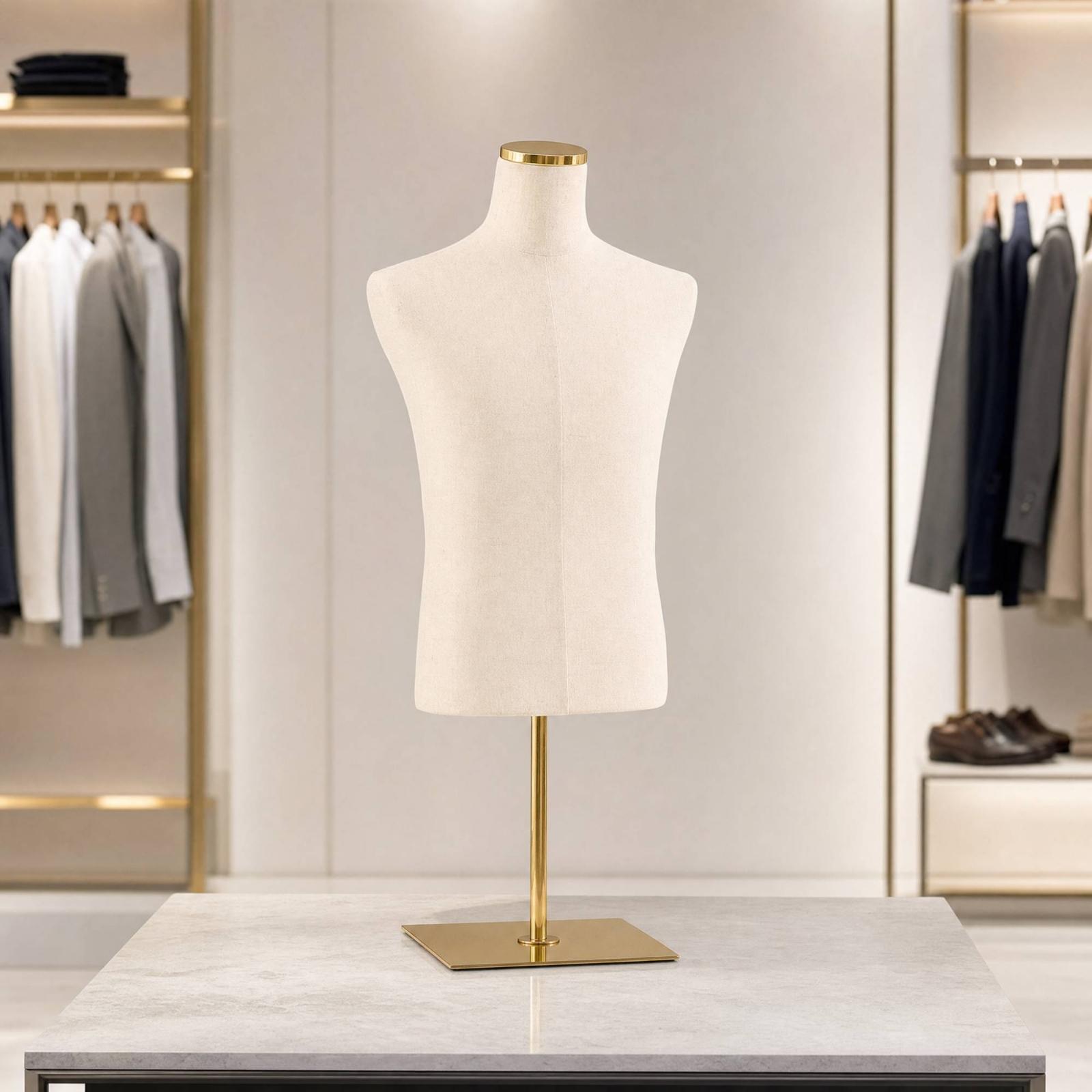 Male Half-Body Mannequin texti - Dress Form Mannequin review and price