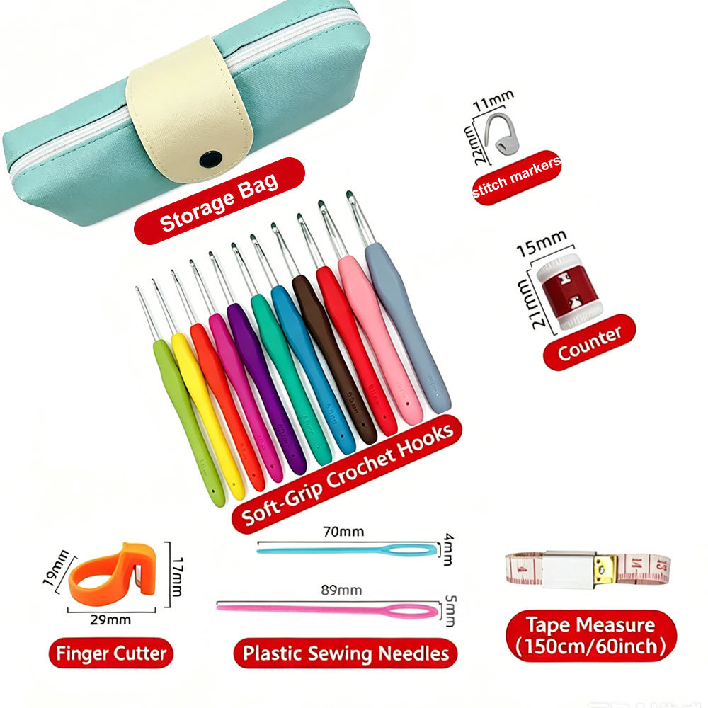 37pcs Crochet Hooks Kits with  - Textile Sewing Kit review and price