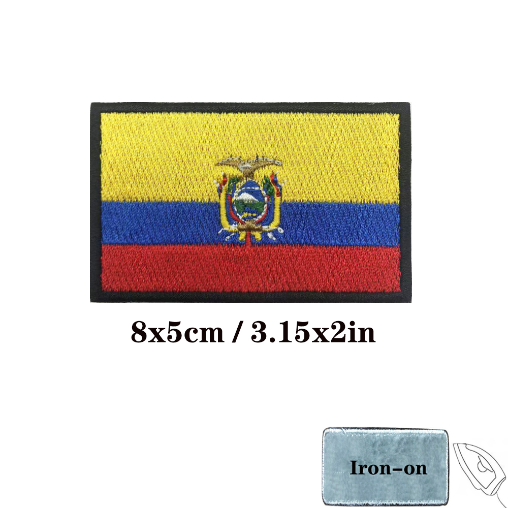 1PC Ecuadorian flag Ecuador Pa - Velcro Sew On review and price