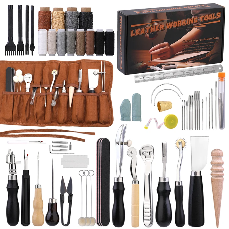 KRABALL Professional Leather C - Textile Sewing Kit review and price